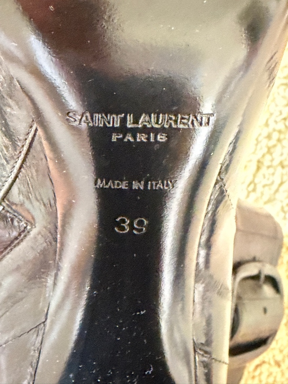 Saint Laurent Joplin Eel Leather Boots - Picture 8 of 10